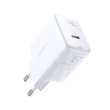 Carregador de rede preto de entrega de energia USB-C 20W