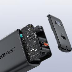 Carregador de rede preto de entrega de energia USB-C 20W