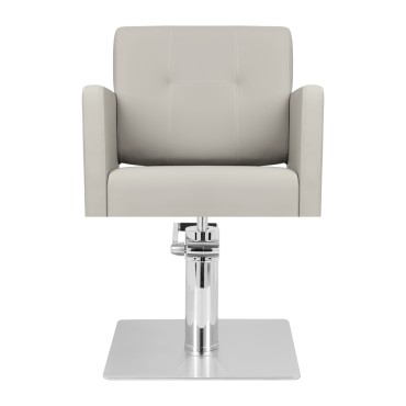 Gabbiano Friseurstuhl Bergamo grau — Vorderansicht