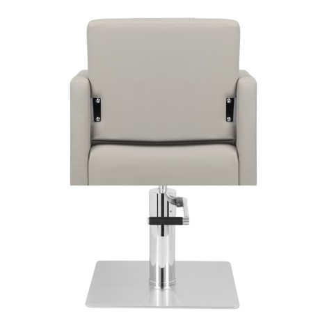 Fauteuil de coiffure Gabbiano Bergamo gris — vue arrière