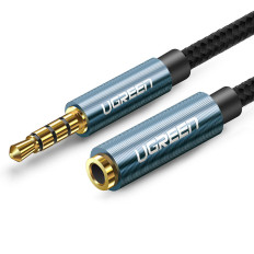 Verlängerungskabel Adapterkabel Audio Aux Mini Jack 3,5mm 2m blau