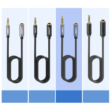 Extension Cable Adapter Cable Audio Aux Mini Jack 3,5 mm 2m Blå