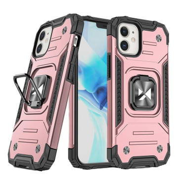 Case iPhone 14 Armored Case Magnetic Ring Handle Gold