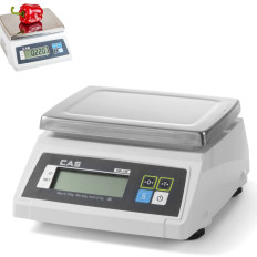 Balance de cuisine étanche avec légalisation jusqu'à 2kg / 1g - CAS 580363