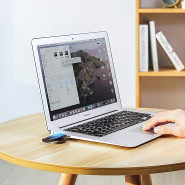 Adapter 2 USB-A Plug in USB-C SD in Micro SD Black kartica