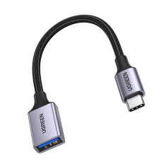 Adaptador adaptador cable USB-C en USB-A 5GB / S 15 cm negro