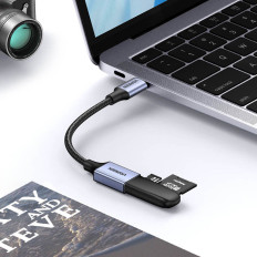 Adapteradapter USB-C-kabel på USB-A 5GB / s 15cm svart