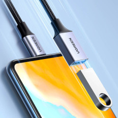 Adapteradapter USB-C-kabel på USB-A 5GB / s 15cm svart
