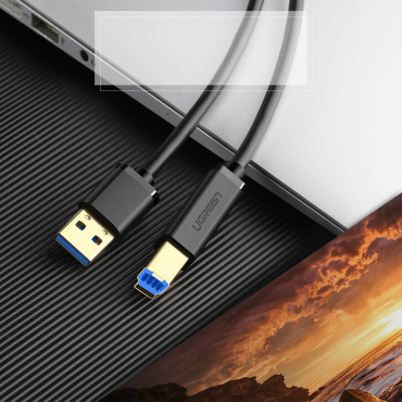 Kabelkabel för USB-A-skrivare - USB-B 5GB / s 2M Svart