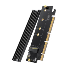 Expansiekaartadapter PCIE 4.0 X16 tot M.2 NVME M-KEY BLACK
