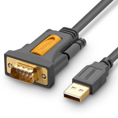Adapter Adapter USB-A-kabel - DB9 RS-232 1.5m grijs