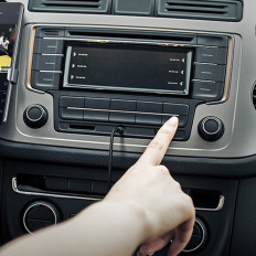 AUX AUX-kaapeli Aux-pistoke Yksinkertainen MiniJack 3,5 mm 1m musta