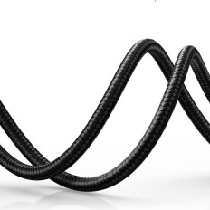 AUX AUX-kabel AUX-kontakt Enkel minijack 3.5mm 1m svart