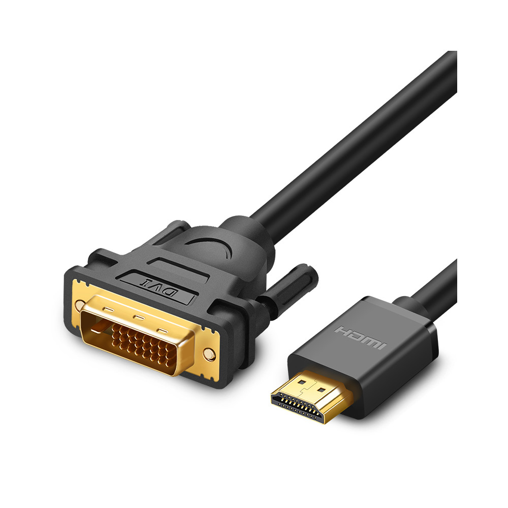 Bi-Richtungskabel-HDMI-Kabel - DVI 2M schwarz