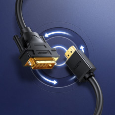Bi-smerový kábel HDMI kábel - DVI 2M čierna