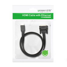 Bi-smerový kábel HDMI kábel - DVI 2M čierna