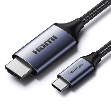 Kabeļu kabelis USB-C adapteris - HDMI 2.1 8K 60Hz 1.5m pelēks