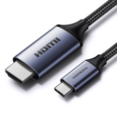 Kabelski kabel USB-C adapter - HDMI 2.1 8K 60Hz 1.5m siva