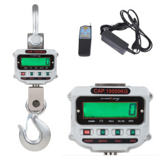 Báscula de gancho colgante industrial para grúa o polipasto hasta 10 Ton - LCD