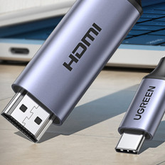 Kabelski kabel USB-C adapter - HDMI 2.1 8K 60Hz 1.5m siva