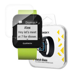 Hærdet glas 9h med en ramme for hele Garmin Forerunner 35 skærmen