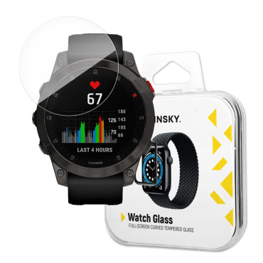 Gehard glas 9h met een frame voor het volledige Garmin Epix Gen 2-scherm