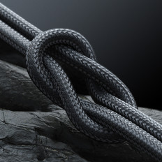 Kabel przewód USB-C z wyświetlaczem LED 100W 1.2m czarny