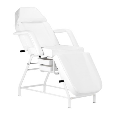 COSMETIC CHAIR 557A mit zwei Cuvetten in Weiß — Seitenansicht