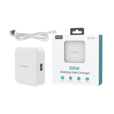 Močan Gan 100W 2x USB-A 2x USB-C-C polnilnik