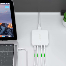 Močan Gan 100W 2x USB-A 2x USB-C-C polnilnik