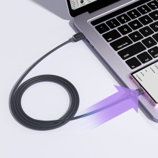 Câble de câble USB - USB-C 3A 1.2m noir