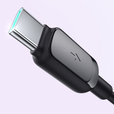 USB-kabelkabel - USB-C 3a 1.2m svart