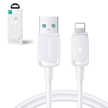 Kabelkabel för iPhone Lightning - USB 2.4a 1.2m Vit