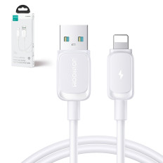 Kabelkabel för iPhone Lightning - USB 2.4a 1.2m Vit