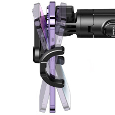 Selfie Stick Stick telescopici per il telefono con un supporto Bluetooth e remoto 1.5m Nero