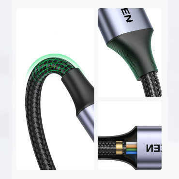 Kabel SSD-kabel SSD USB-C - Micro USB-B 3,0 5GB / s 3A 1M Grå
