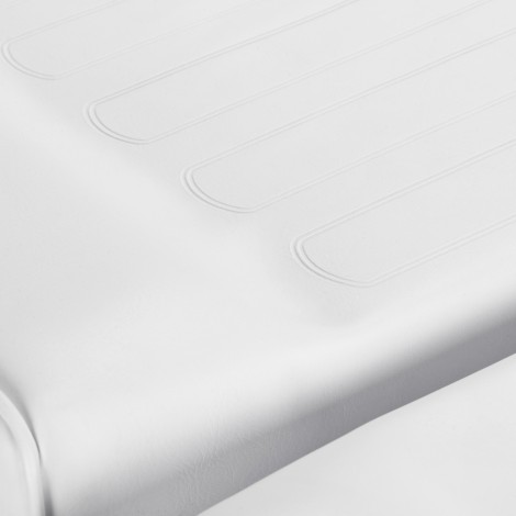 COSMETIC CHAIR 557A WITH CUVETTE WHITE — close-up of the seat