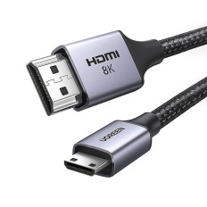 Kabel mini HDMI-adapterkabel - HDMI 8K 2M grå