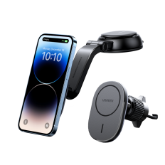 Magsafe Indukčný nakladač pre auto Cockpit s čiernym kockovaným kanálom