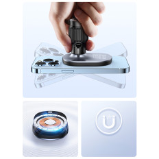 Magsafe induction loader for a cockpit car with a black checkered channel