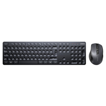 Bezvadu peles un datoru tastatūra 2.4GHz Black