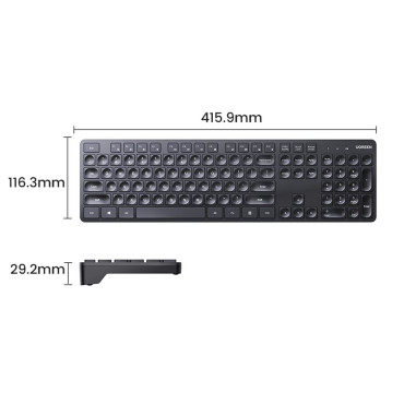 Brezžična tipkovnica za Numlock 2.4GHz Black