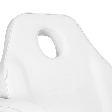 COSMETIC CHAIR 557A mit zwei Cuvetten in Weiß — Detailaufnahme Rückenlehne