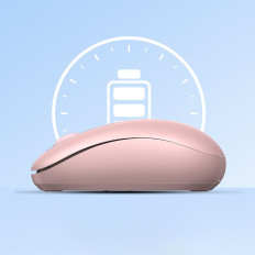 Trådlös mus till USB 2.4GHz Pink Computer