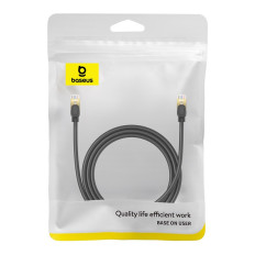 Hurtigt kabel LAN netværk netværk Ethernet RJ-45 CAT.8 40Gbps runde 1.5m sort