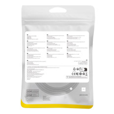 Gyors kábel LAN hálózati hálózat Ethernet RJ-45 Cat.8 40 Gbps kerek 1.5m fekete