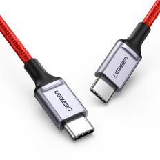 Kabeļu kabelis USB-C slotā - USB-C 2.0 3A sarkans