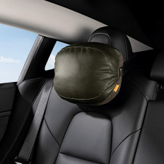 Car headrest pillow with 2 COMFORTRIDE SERIES Dark green series
