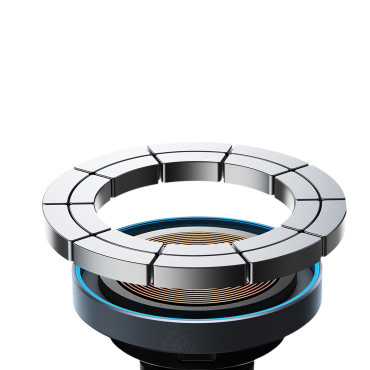 Magnetische autohouder 15W vervalser channer zwart