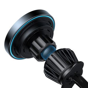 Suporte de carro magnético 15w Forger Channer Preto